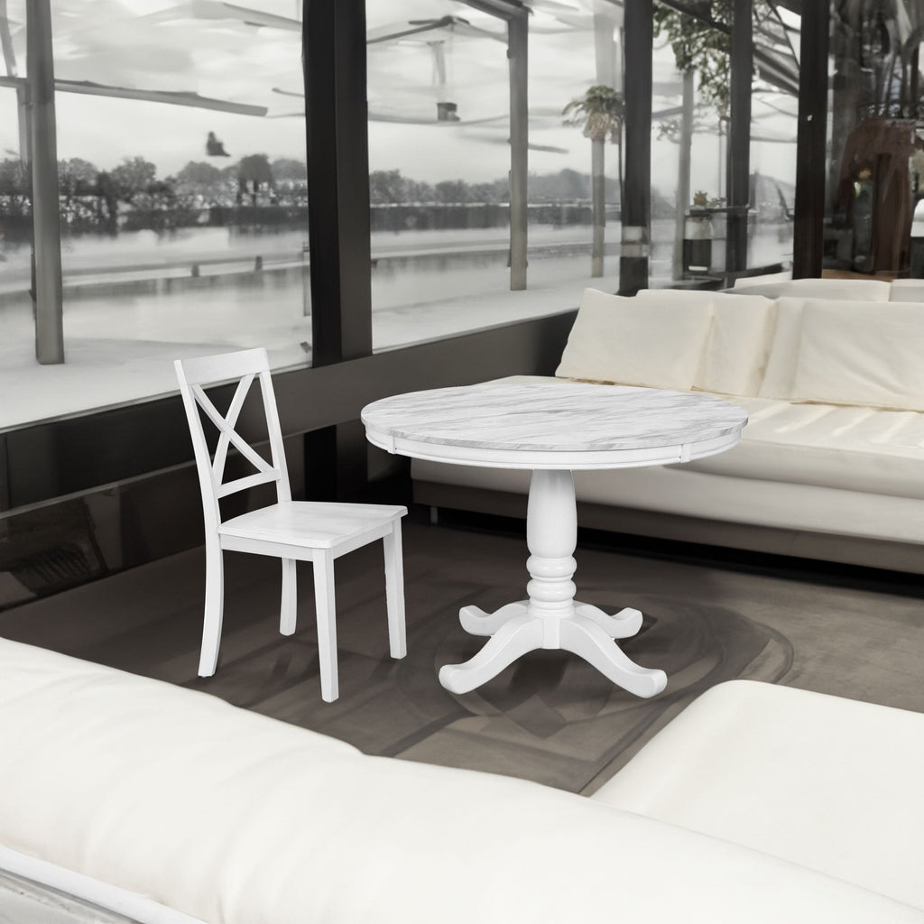 5 Pieces Dining Table and Chairs Set for 4