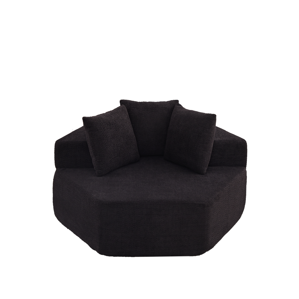 54-inch Modern-style Hexagonal Single Lounge Chair