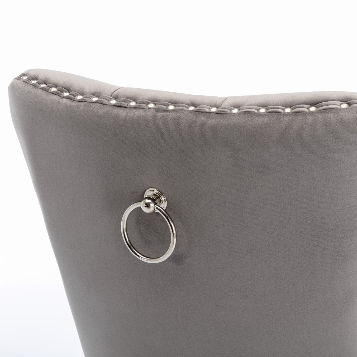 Modern Velvet Upholstered Dining Chairs - Set of 2