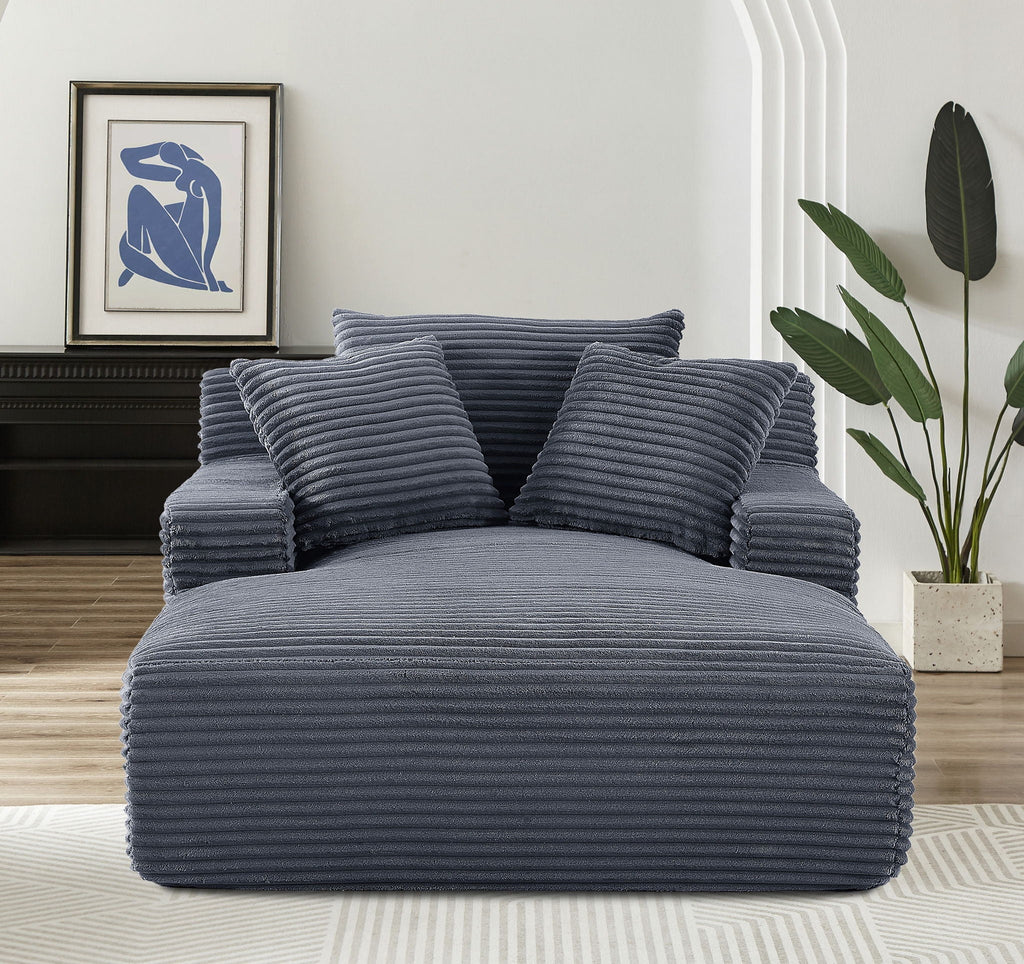Cloudline - Oversized Chaise Lounge, Full Foam Cushioning, Cozy Sleeper