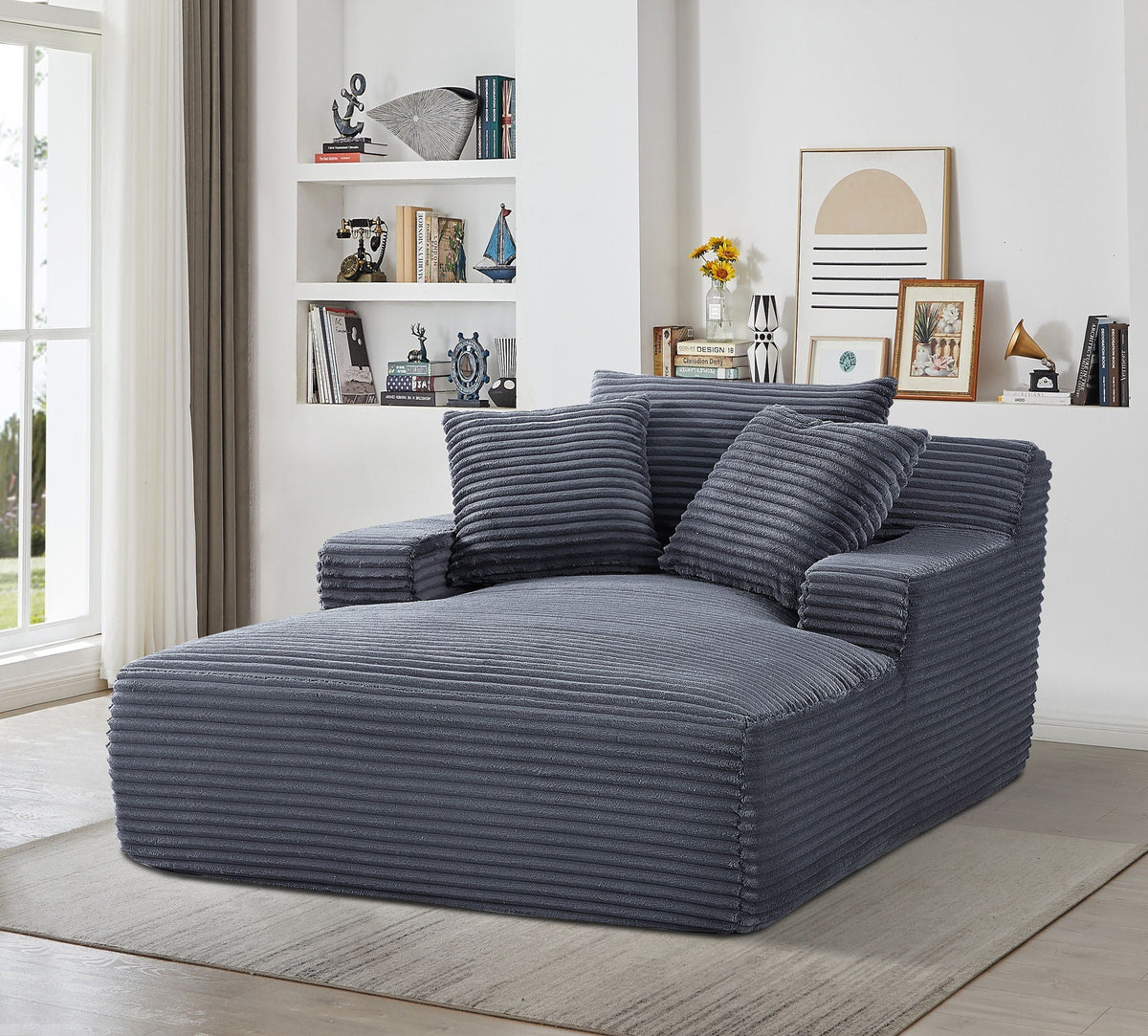 Cloudline - Oversized Chaise Lounge, Full Foam Cushioning, Cozy Sleeper