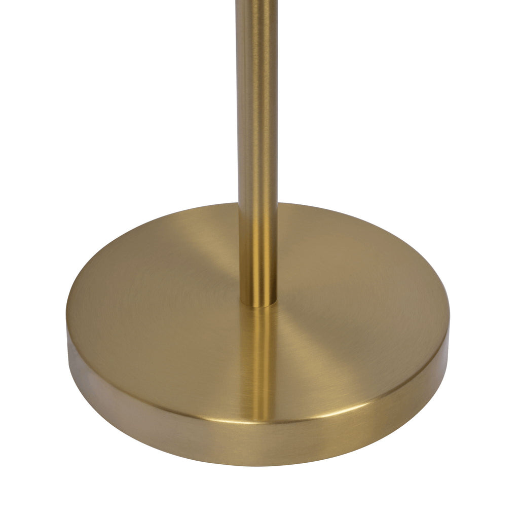 Floor Lamp With On / Off Switch Adjustable LED Round Base - Gold