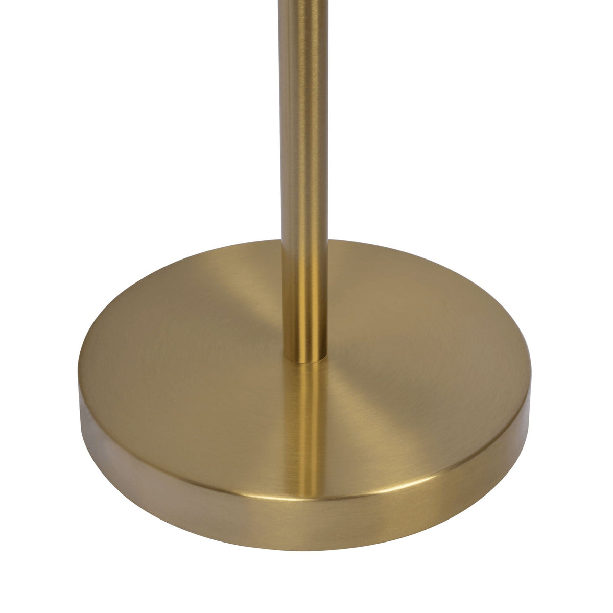 Floor Lamp With On / Off Switch Adjustable LED Round Base - Gold