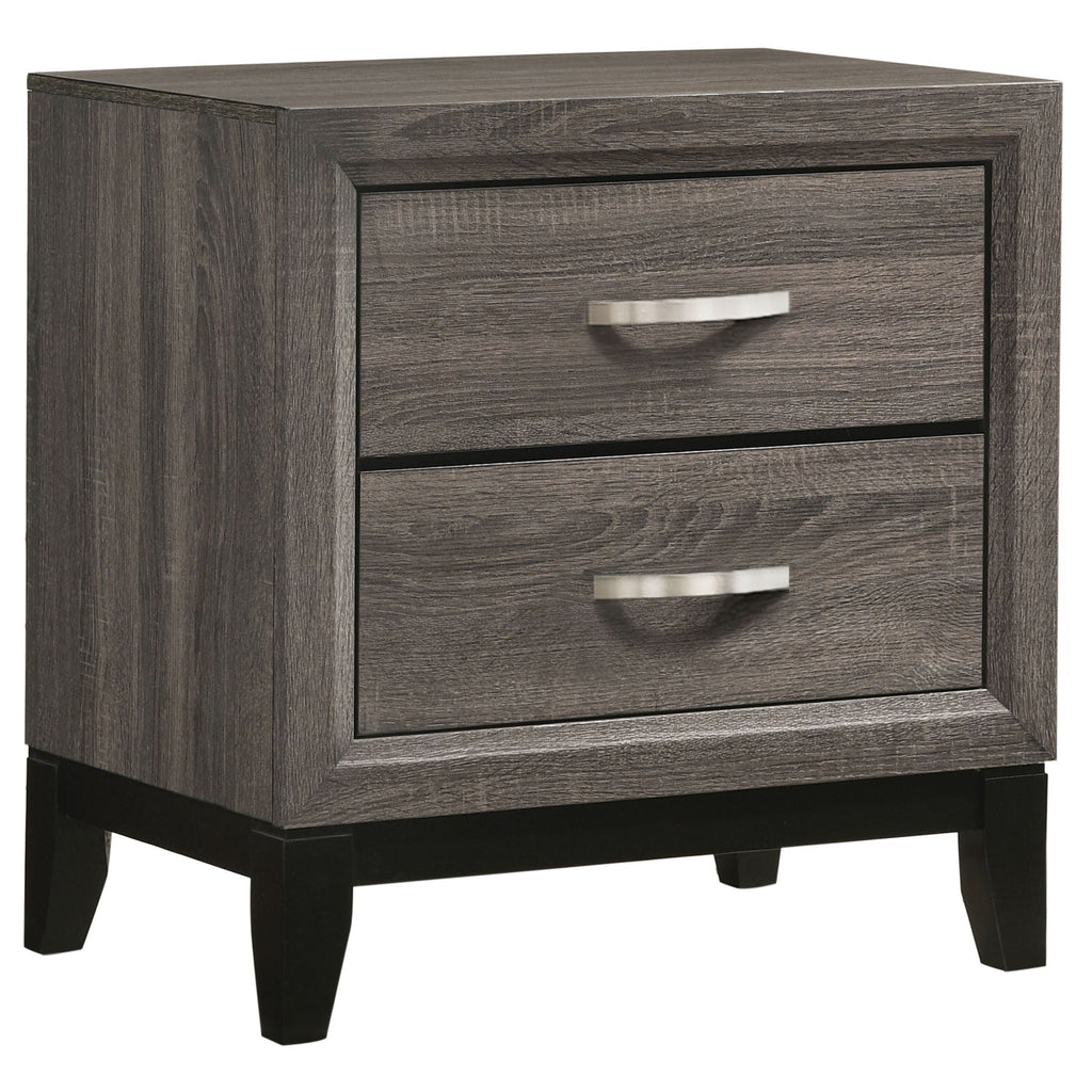 Watson Five-piece Full Bedroom Set Grey Oak