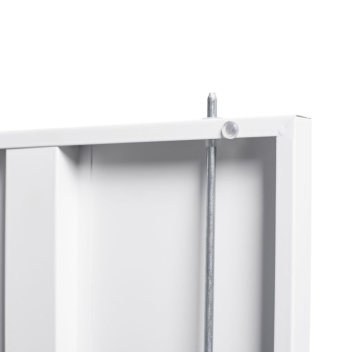 Metal Storage Cabinet With Locking Doors And Adjustable Shelf