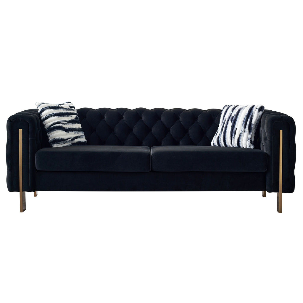 Chesterfield - Modern Tufted Sofa, 84.25''W Couch