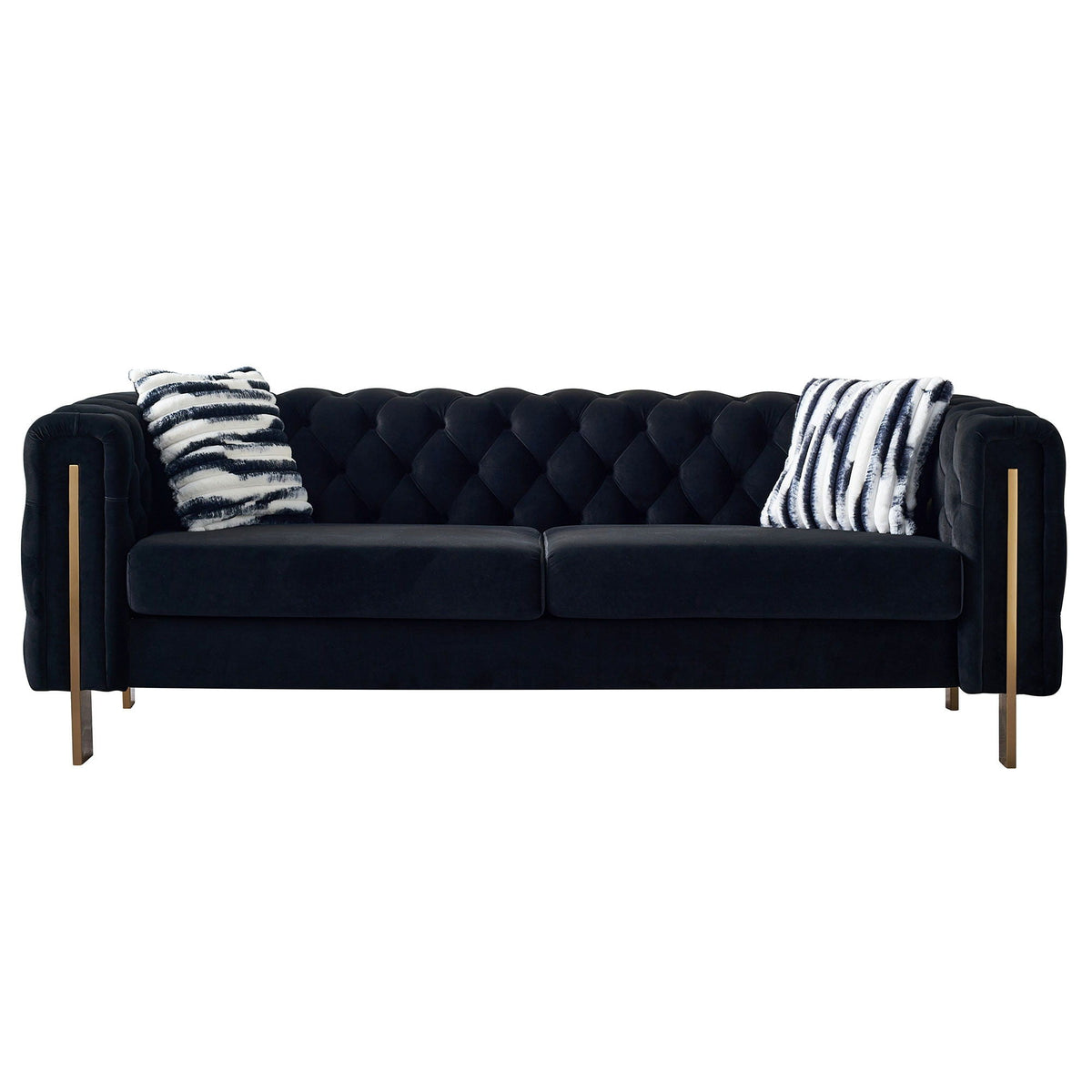 Chesterfield - Modern Tufted Sofa, 84.25''W Couch
