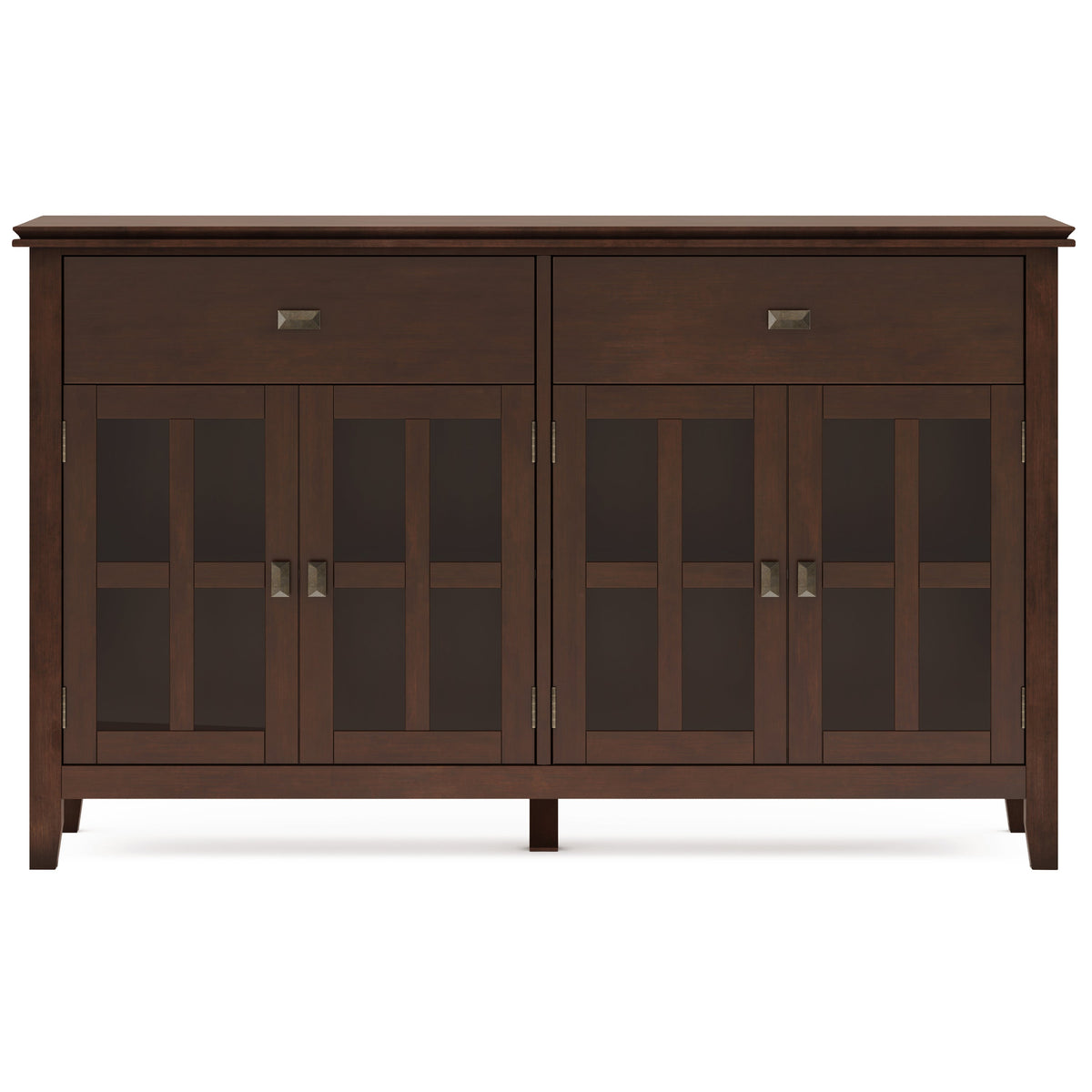 Artisan Solid Wood Large 4 Door Sideboard Buffet in Russet
