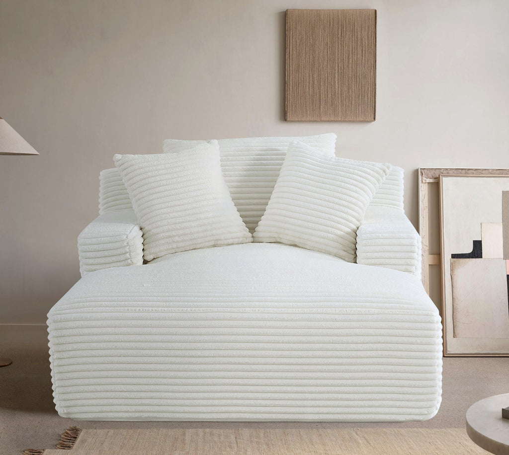 Cloudline - Oversized Chaise Lounge, Full Foam Cushioning, Cozy Sleeper
