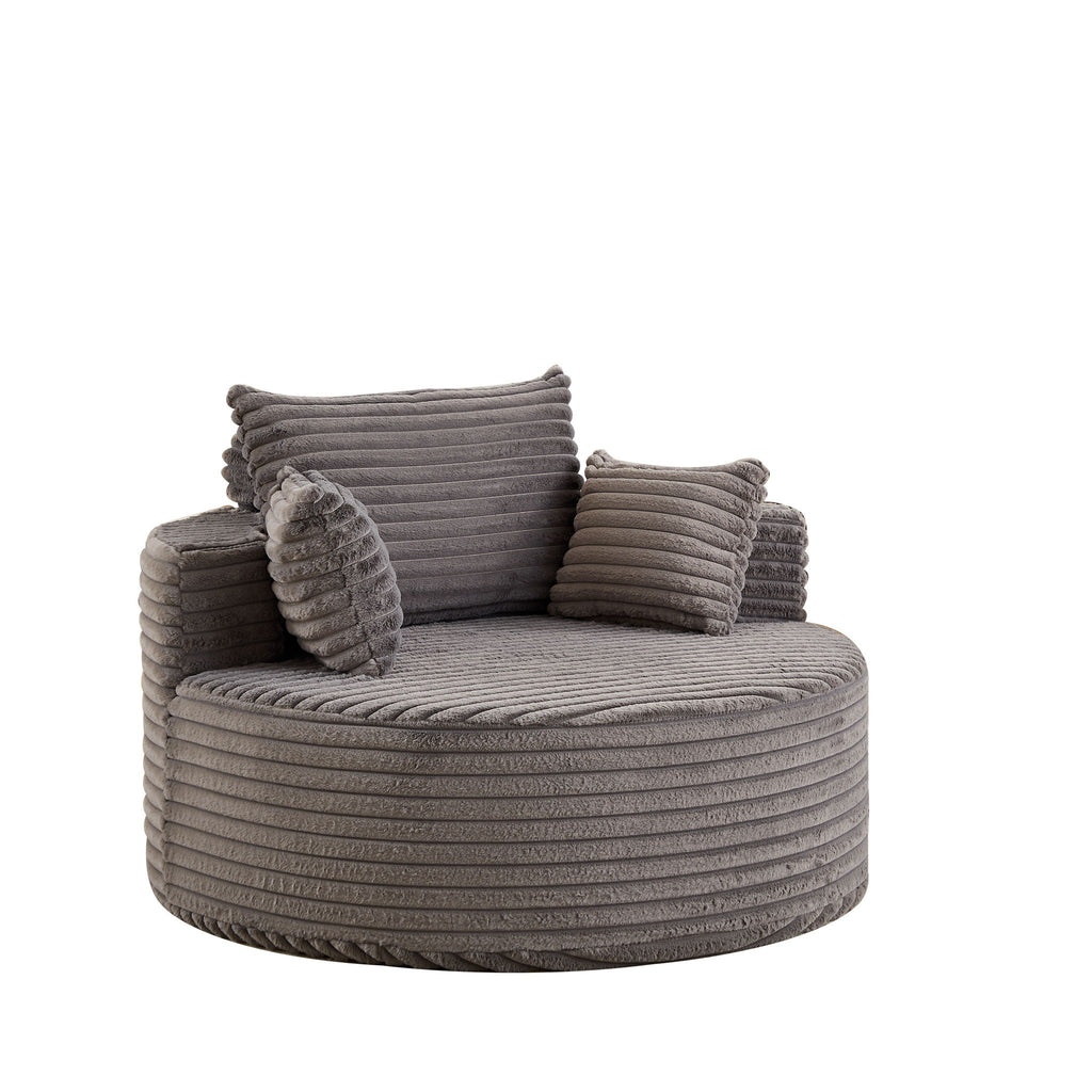 Modern Single Sofa With Backrest Pillow