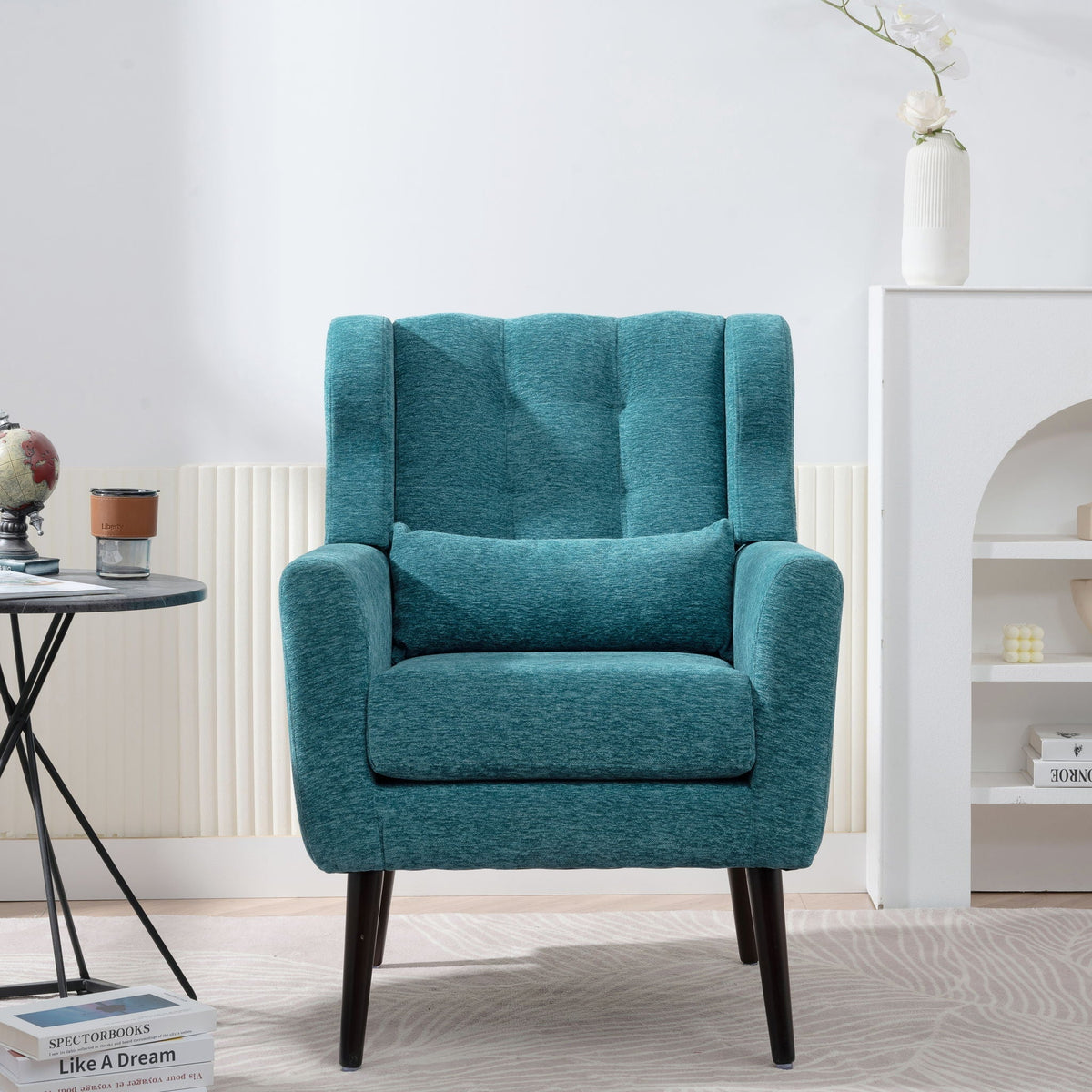 Modern Accent Chair Upholstered Foam Filled
