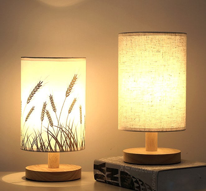 Linen Table Lamp LED Linen Night Lamp