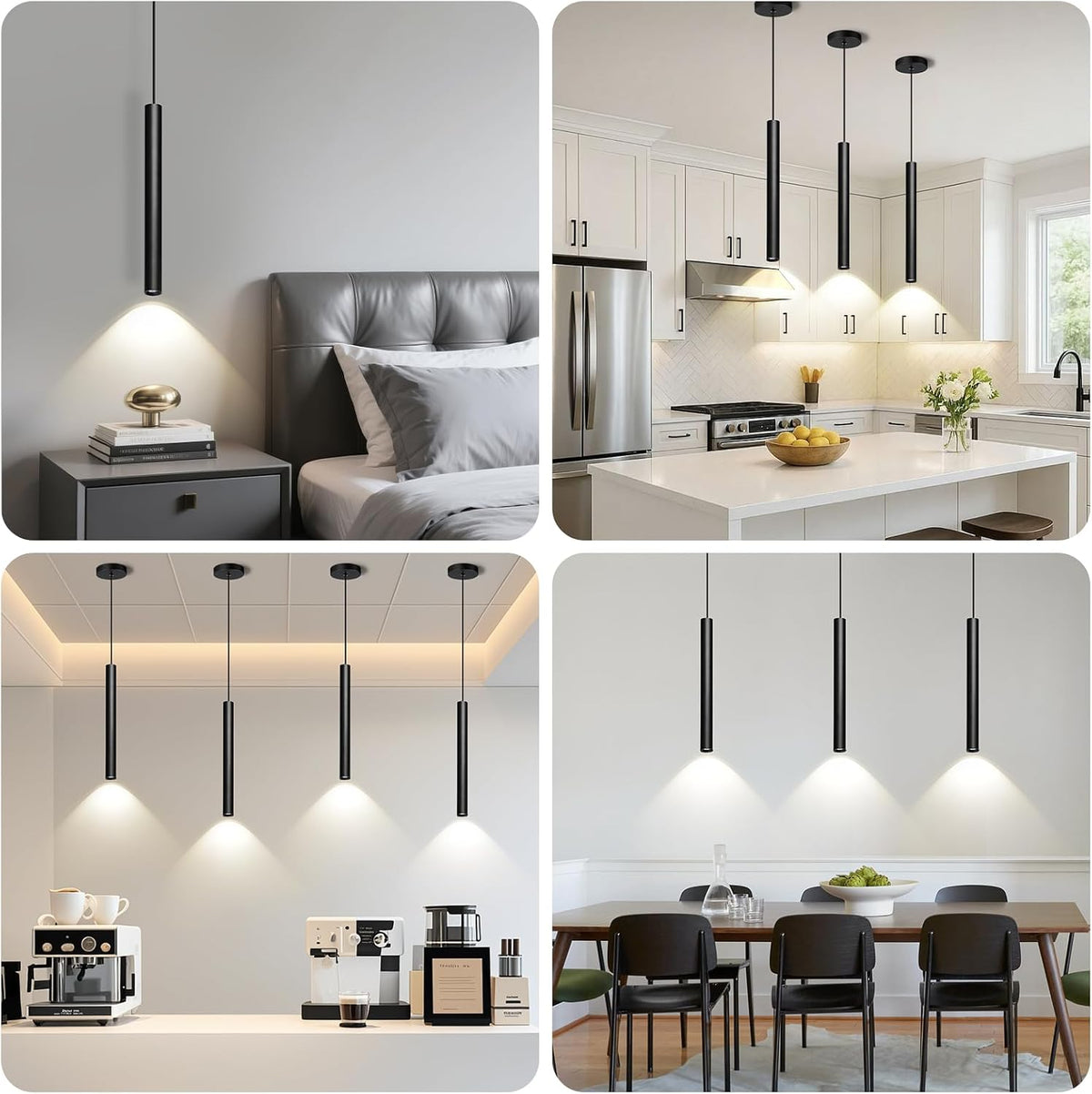Dimmable LED Kitchen Island Lighting, 2700K-6000K Adjustable