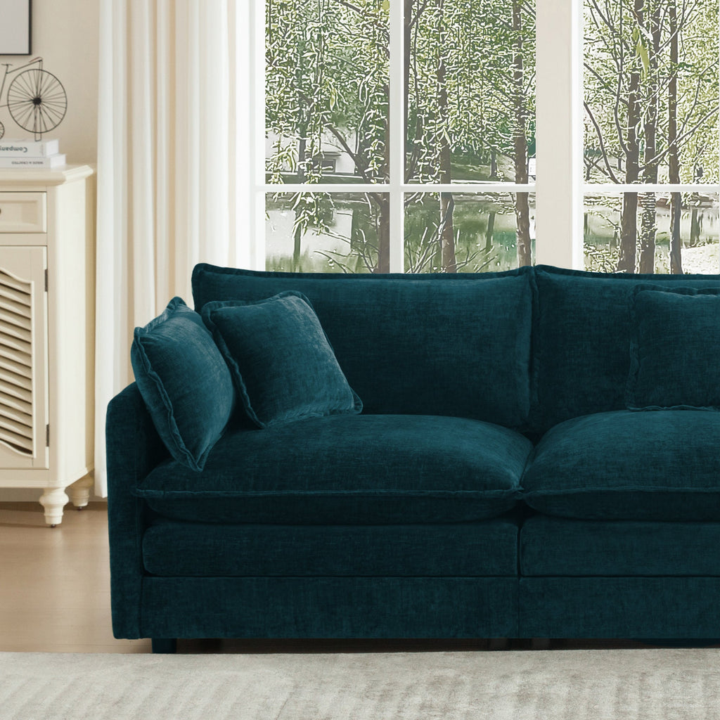 Modern Fabric Loveseat Sofa Couch