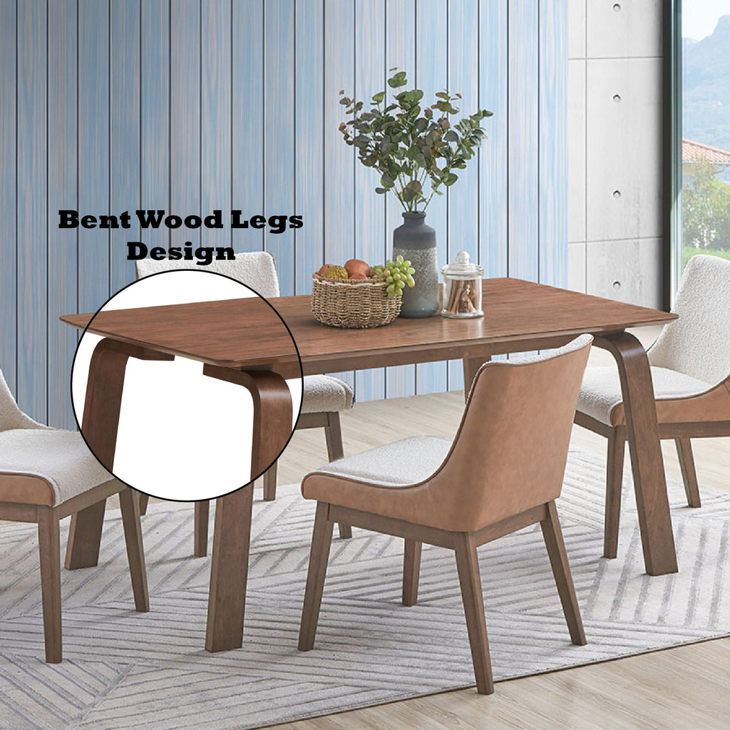 5 Piece With Side Chairs Dining Room Set - Walnut