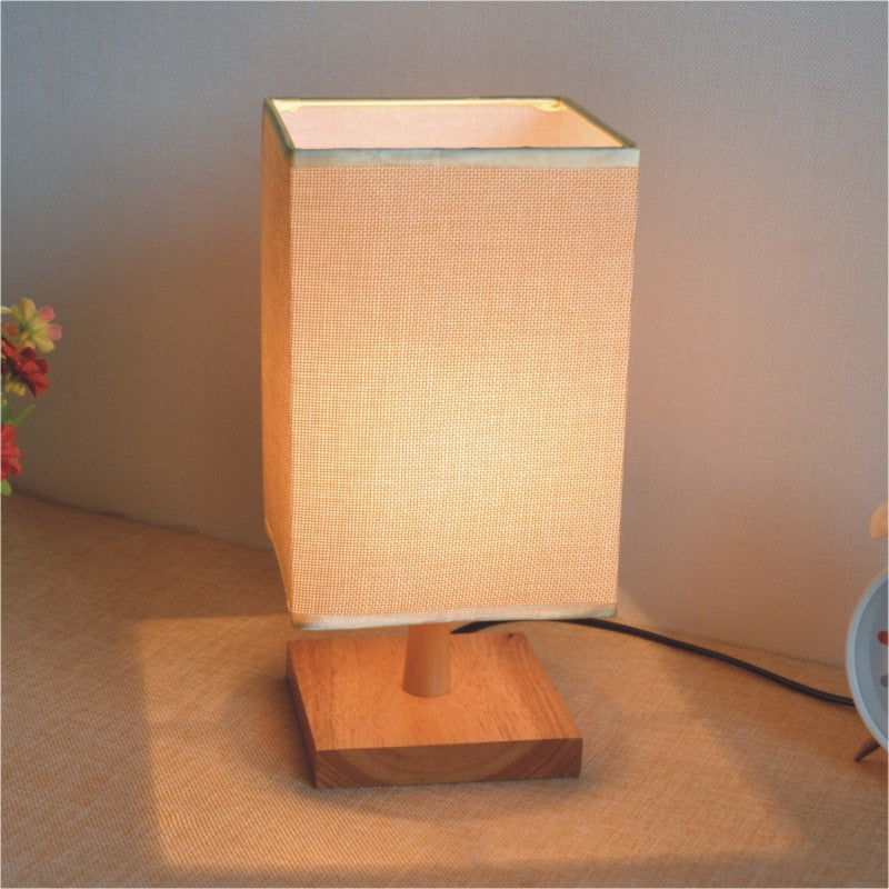 Bedroom Bedside Solid Wood Table Lamp