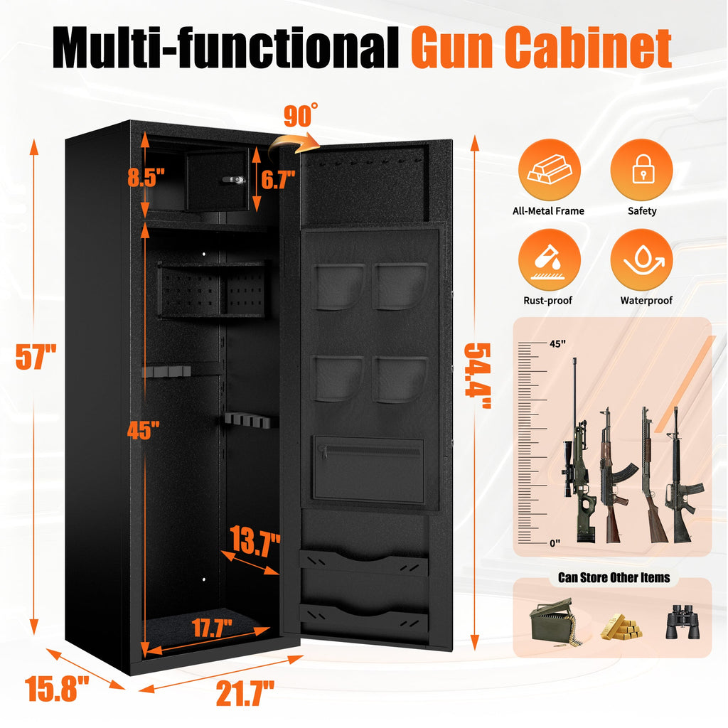 Biometric Large Gun Safe with Fingerprint Password Lock