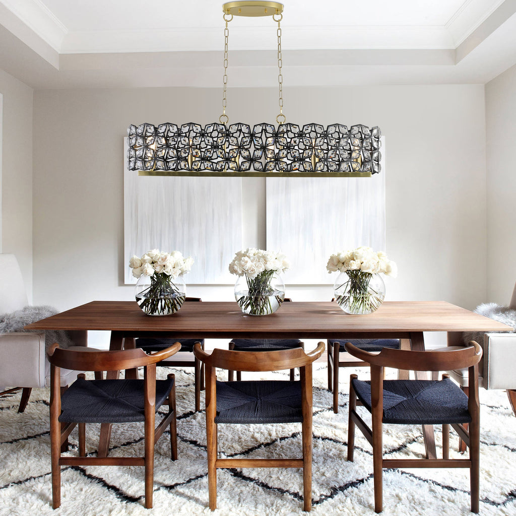 Modern Champagne Gold Oval Crystal ceiling chandelier