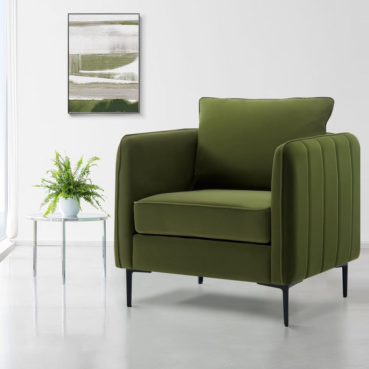 Velvet Accent Chair