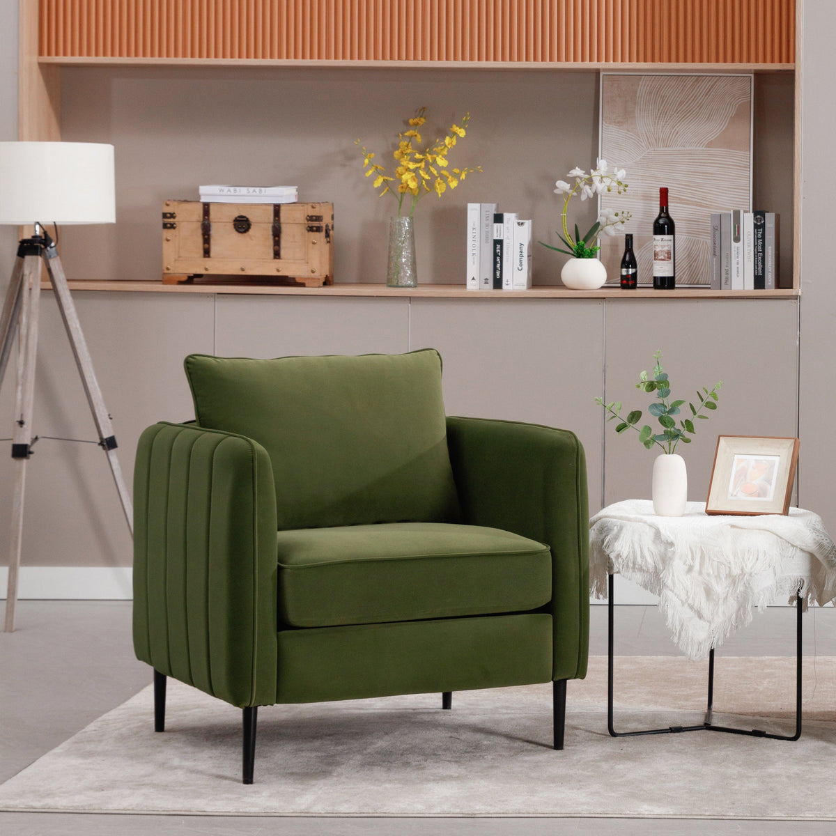 Velvet Accent Chair