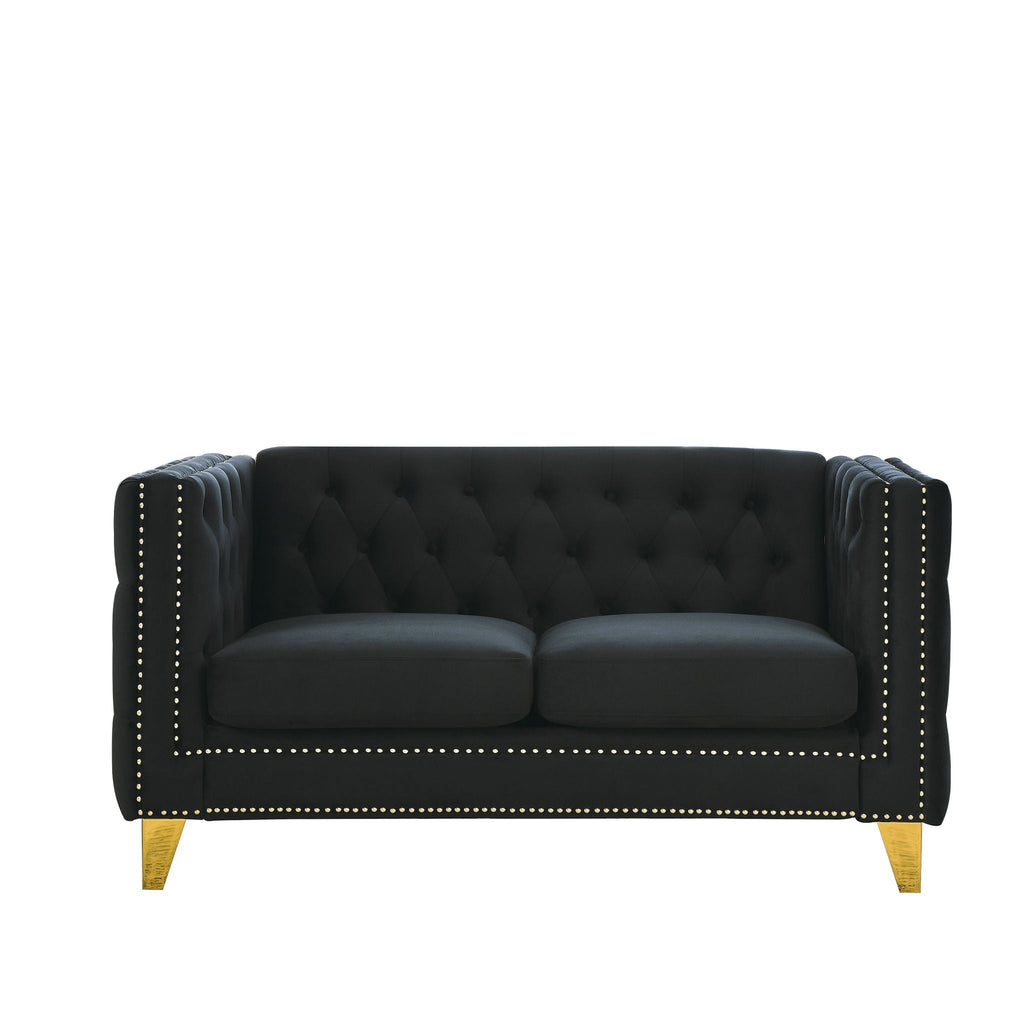 Upholstered Couch Sofa With Button Tufting