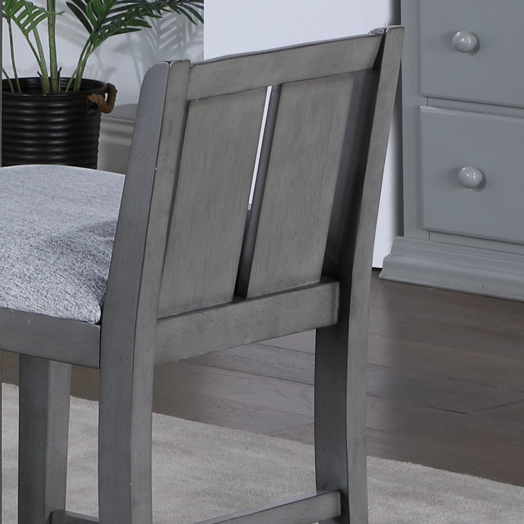 3 Piece Counter Height Dining Table With Shelves And 2 Chairs