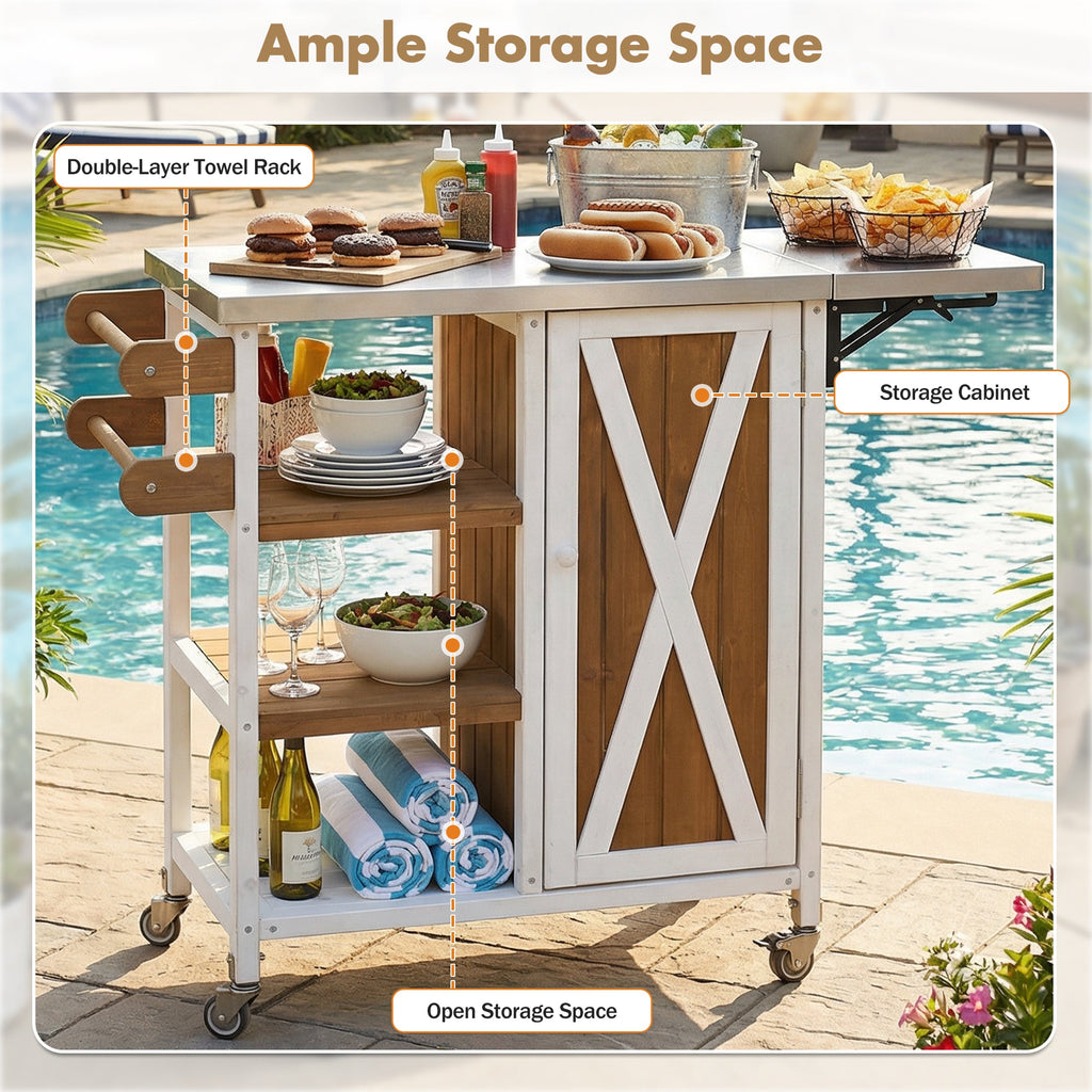 Foldable Outdoor Kitchen Island