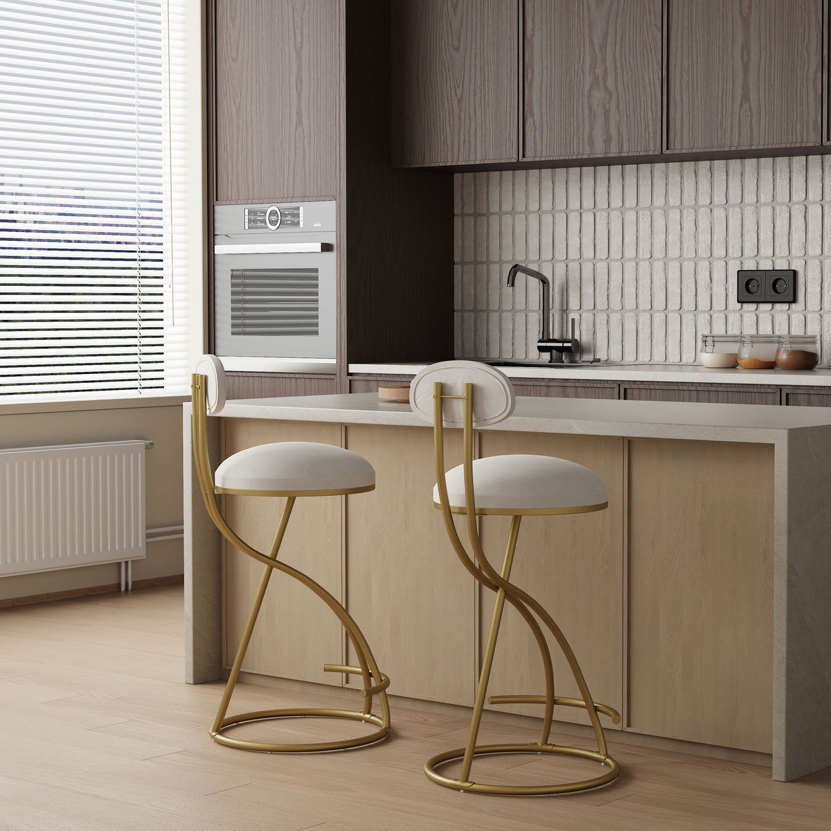 Bar Stools Upholstered Counter Height Barstools For Kitchen Island