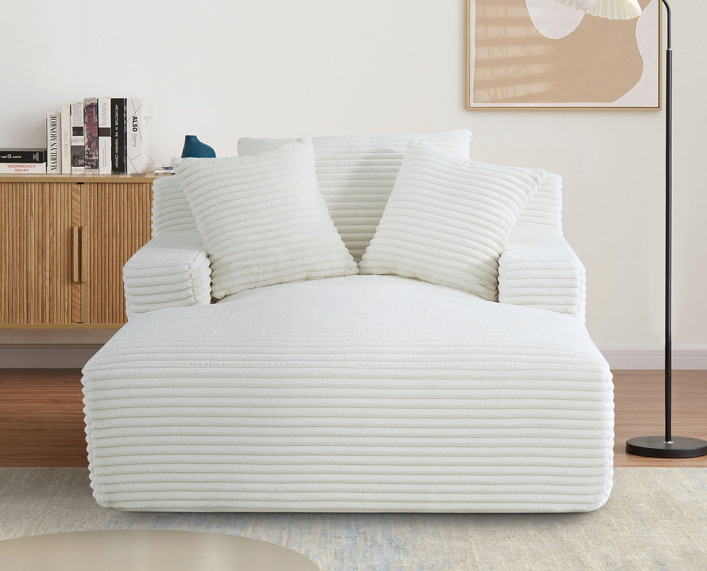 Cloudline - Oversized Chaise Lounge, Full Foam Cushioning, Cozy Sleeper