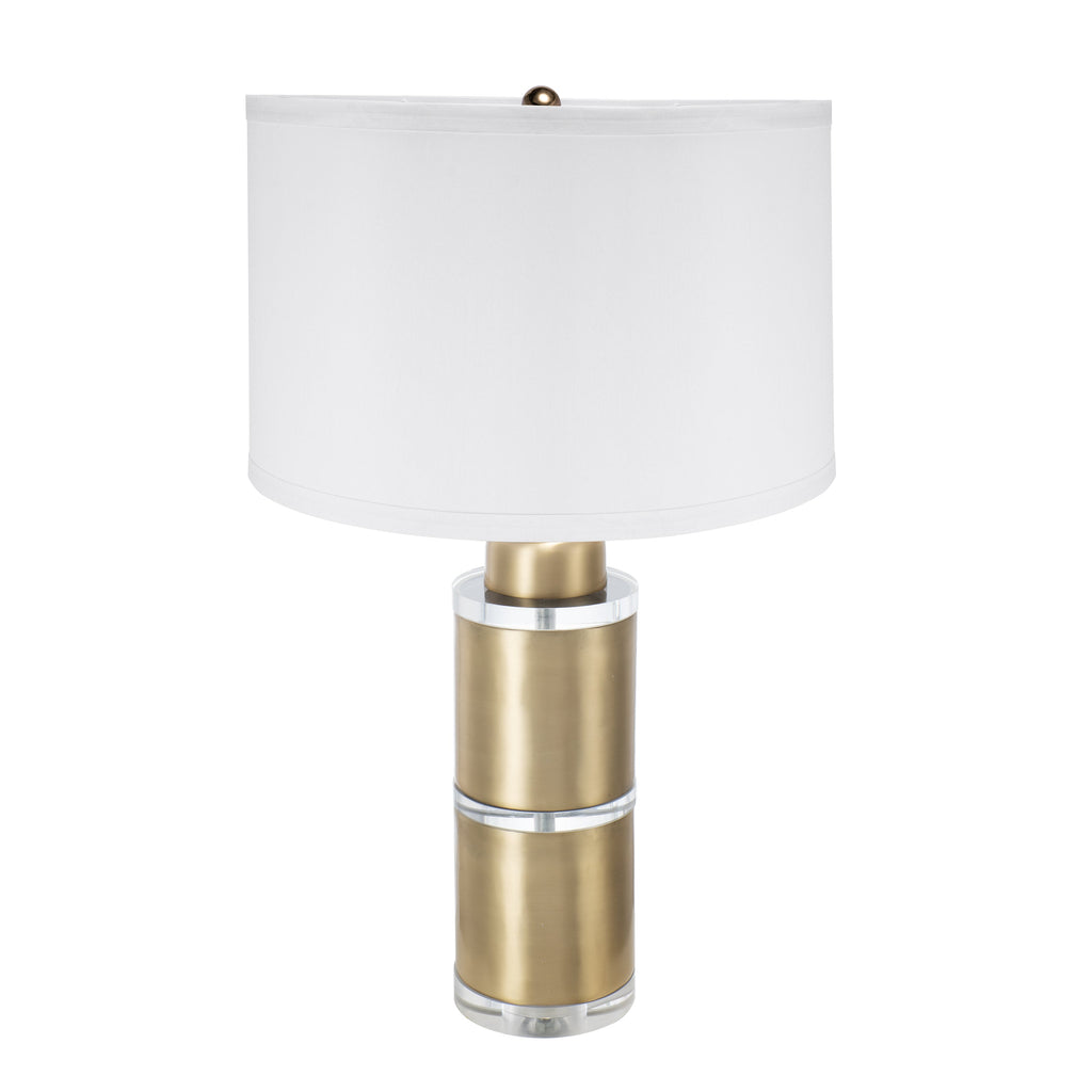 Elegant Table Lamp with Drum Shade