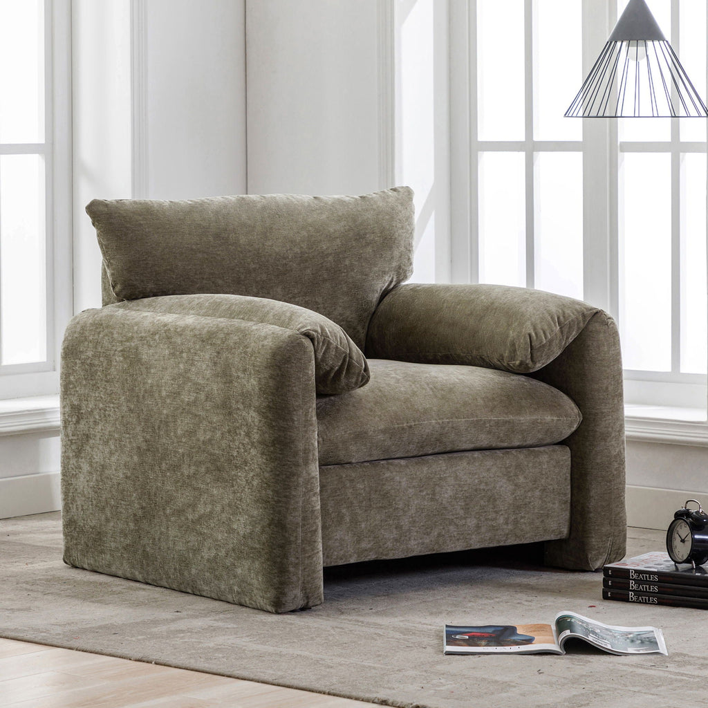 Oversized Accent Single Lounge Chair - Matcha Green