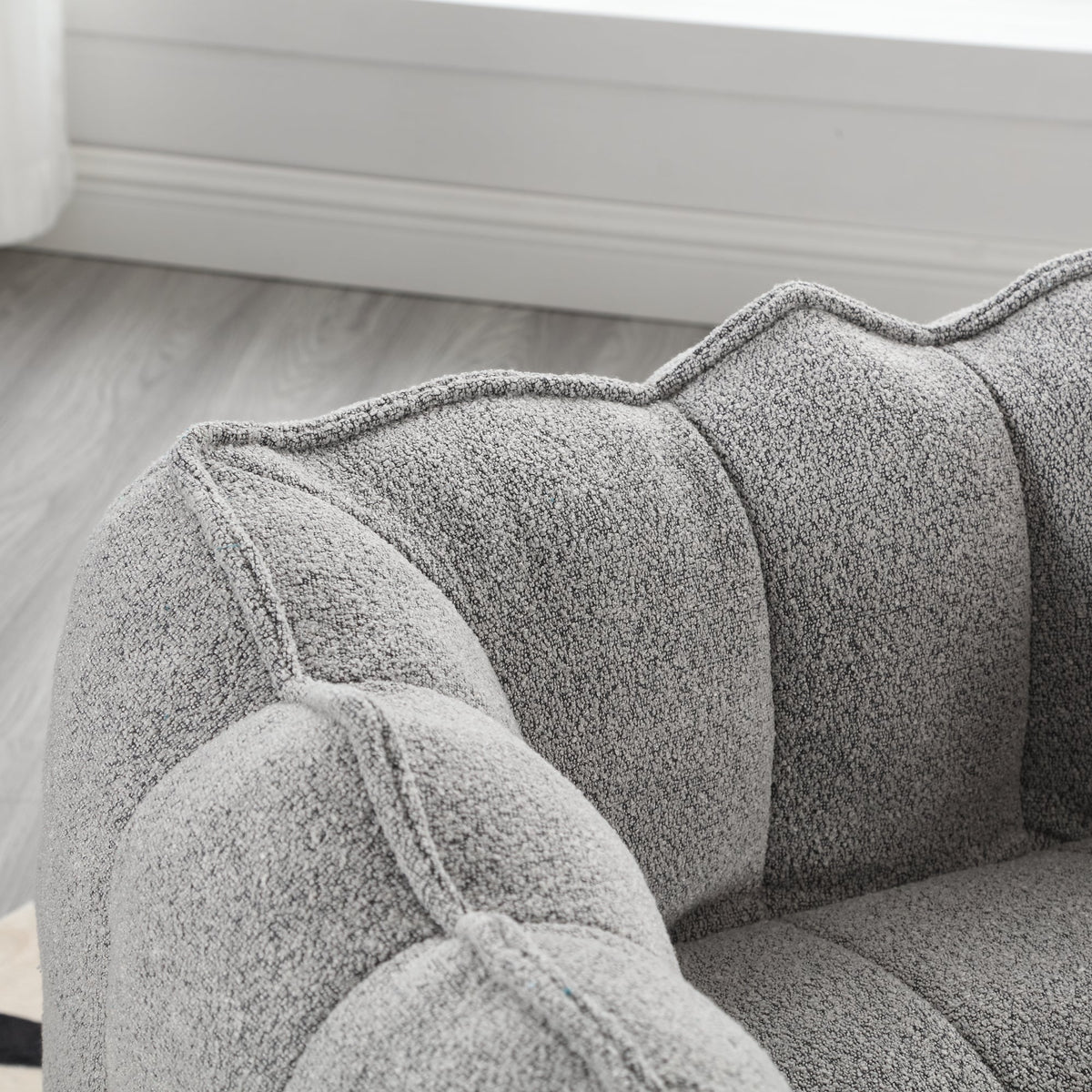 Soft Bean Bag Chair with High Resilient Foam with Footstool