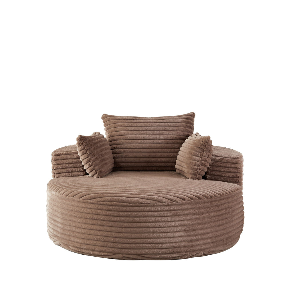 Modern Single Sofa With Backrest Pillow