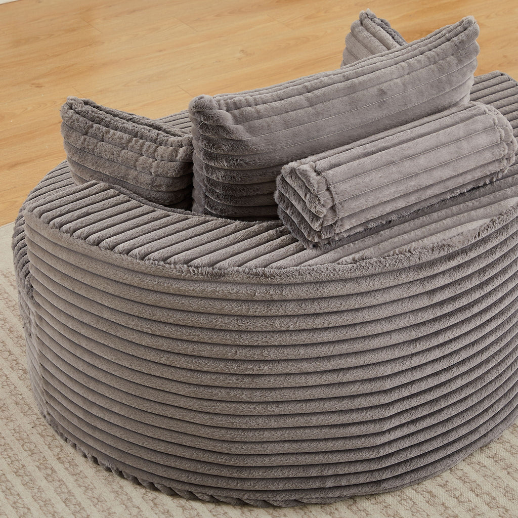 Modern Single Sofa With Backrest Pillow