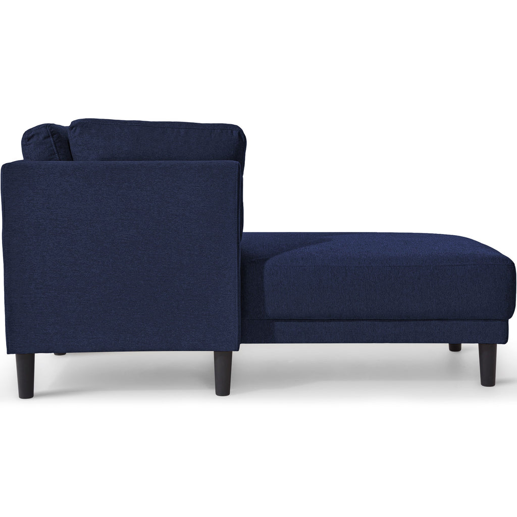 65" Mid-Century Modern Linen Fabric Corner Lounge Chair