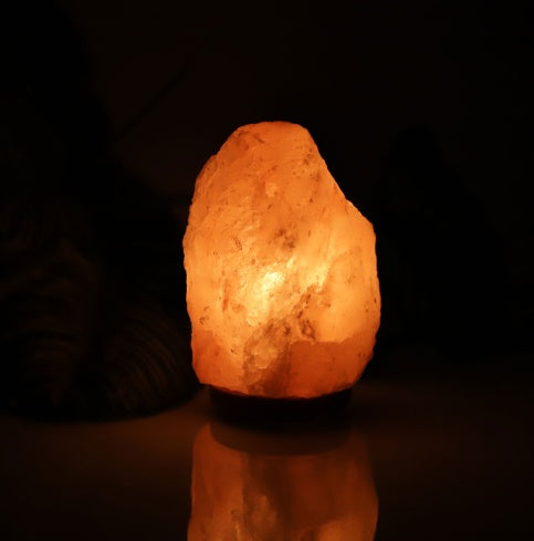 Crystal salt night bedside lamp