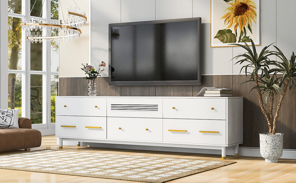 TV Stand for 75+ Inch TV Entertainment Center