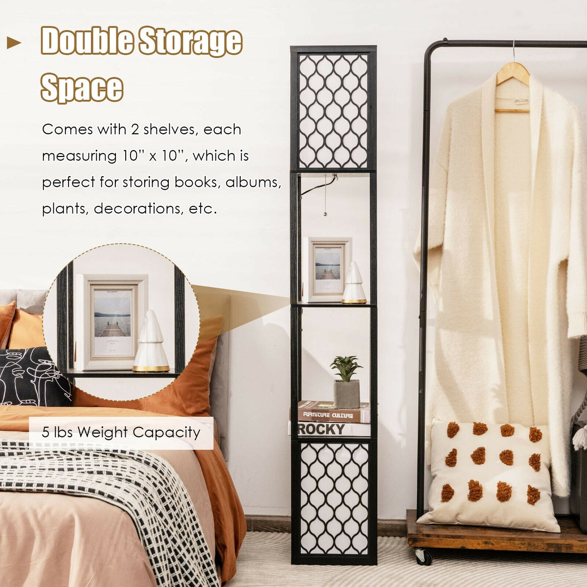 Modern Shelf Freestanding Floor Lamp