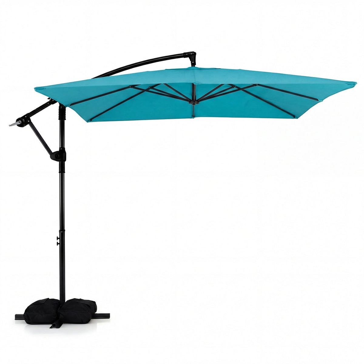 8 x 8 FT Offset Cantilever Patio Umbrella Square Hanging