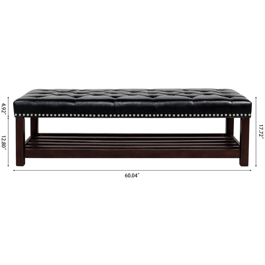 End Of Bed Bench Tufted Upholstered