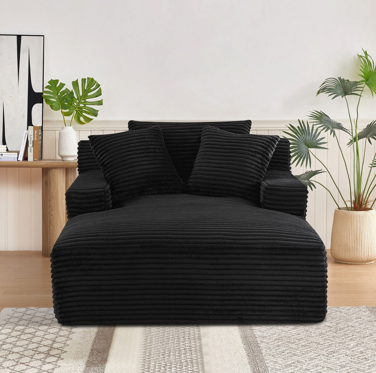 Cloudline - Oversized Chaise Lounge, Full Foam Cushioning, Cozy Sleeper