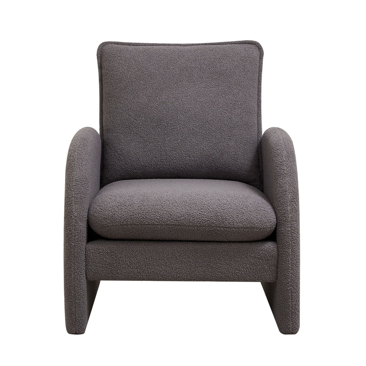 Modern Sherpa Upholstered Accent Chair