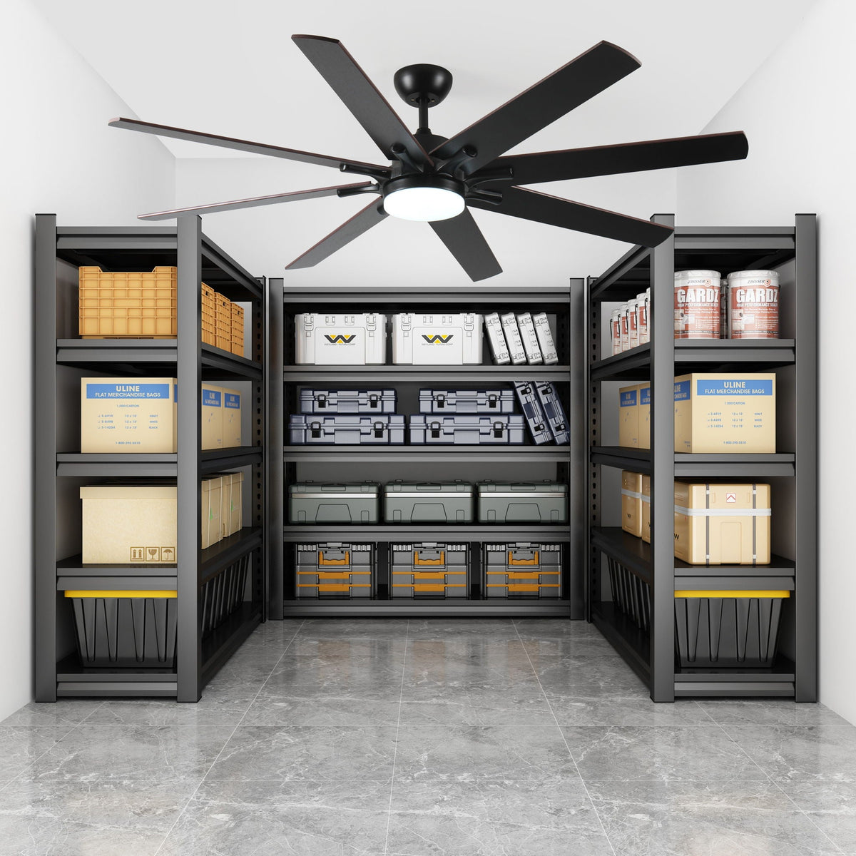 Large Ceiling Fans With Lights And Remote, Indoor / Outdoor Modern Ceiling Fan