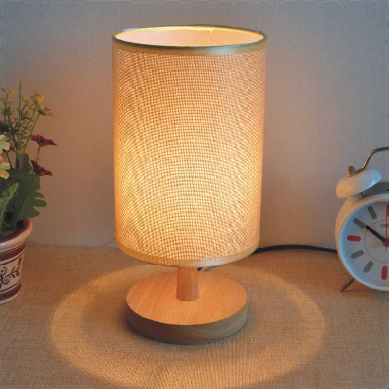 Bedroom Bedside Solid Wood Table Lamp