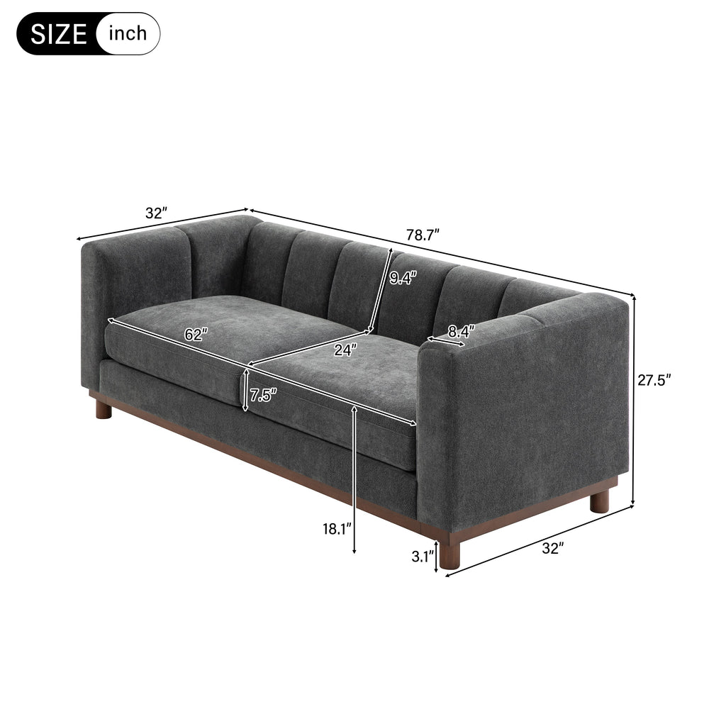 Modern Sofa Couch 78.7" Loveseat Sofa
