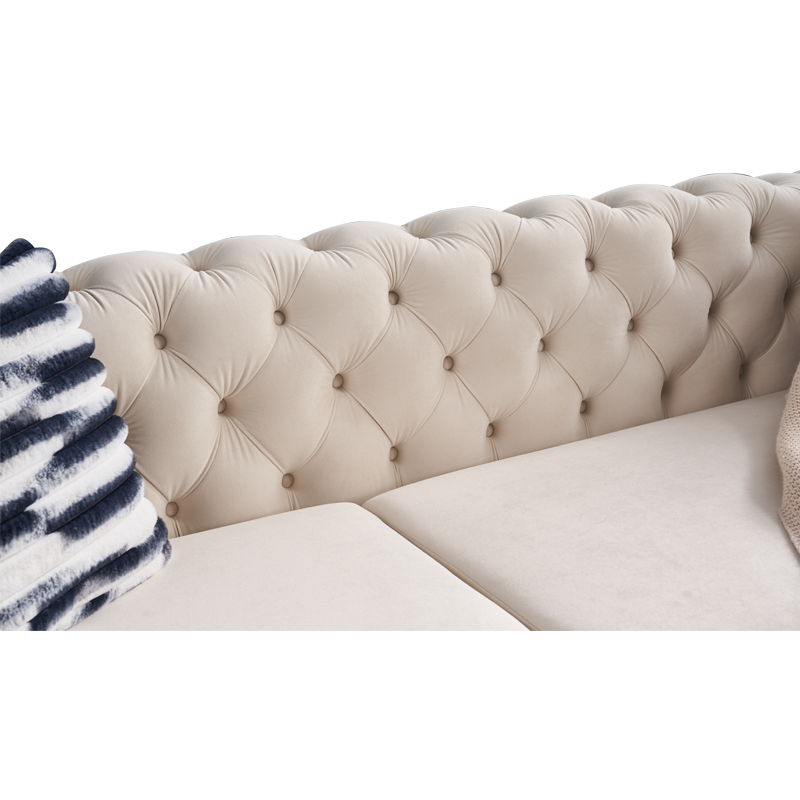 Chesterfield - Modern Tufted Sofa, 84.25''W Couch
