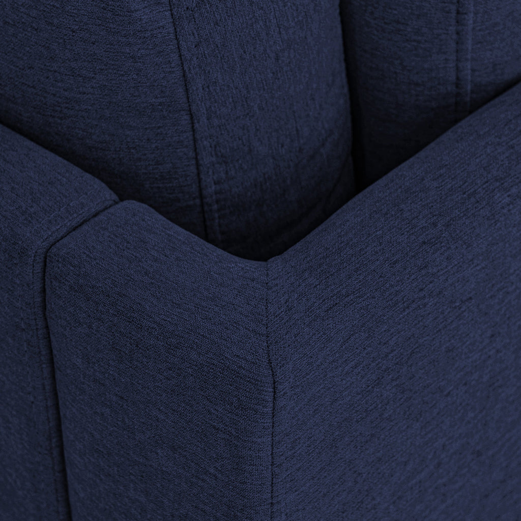 65" Mid-Century Modern Linen Fabric Corner Lounge Chair