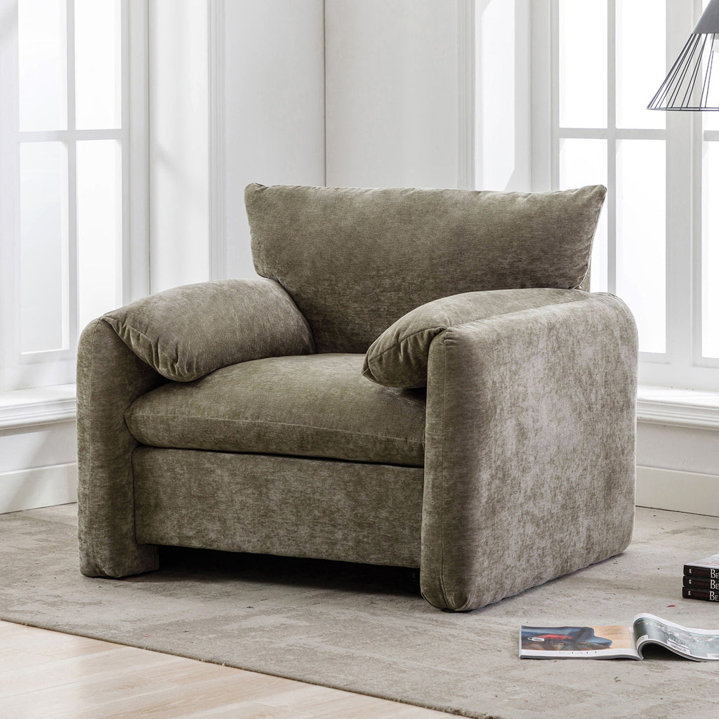 Oversized Accent Single Lounge Chair - Matcha Green
