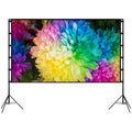 120inch Projector Screen with Stand 16:9 4K HD Rear Front Wrinkle-Free Movie Screen
