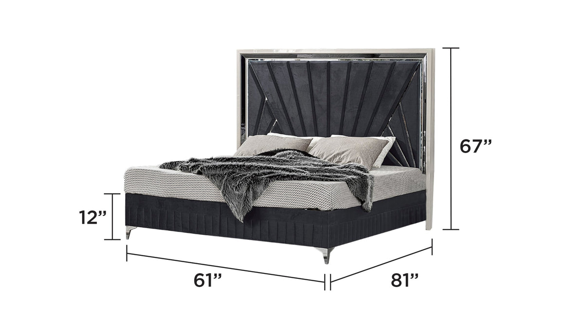 Lavita Modern & Contemporary 5 Pc Queen Upholstered Bedroom Set